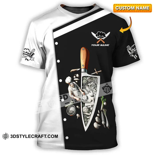 Unisex Shirt - Custom Text Chef Shirt style option 1