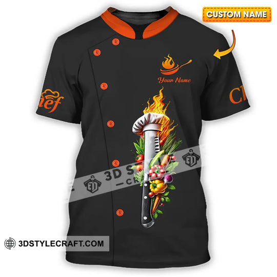 Unisex Shirt - Custom Text Shirt Chef style option 1