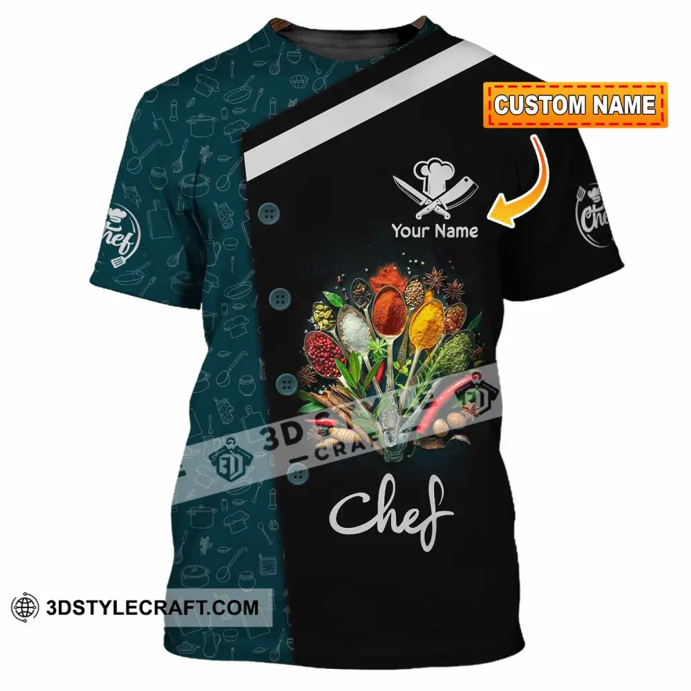 Unisex Shirt - Custom Text Shirt Chef Shirt T-shirt