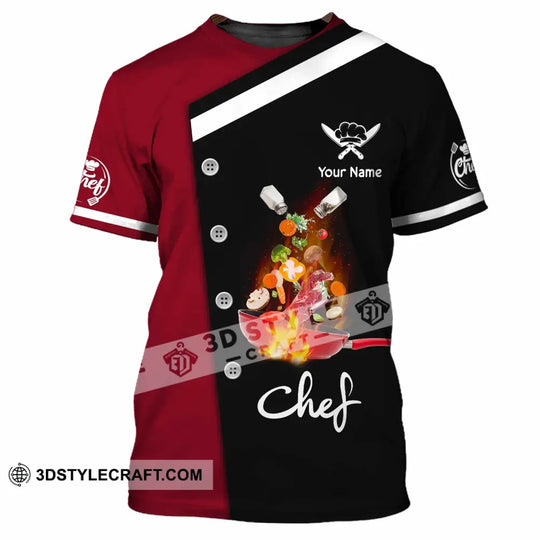 Unisex Shirt - Custom Text Shirt, Chef Shirt style option 2