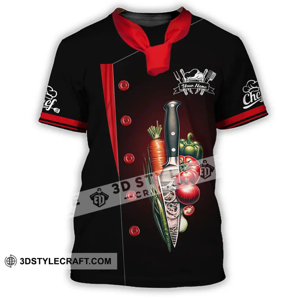 Unisex Shirt - Custom Text Chef T-Shirt / S T-Shirt