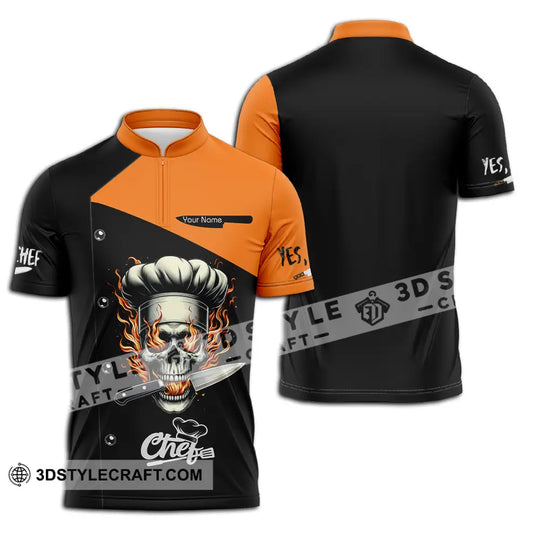 Unisex Shirt - Custom Text Chef Shirt style option 2