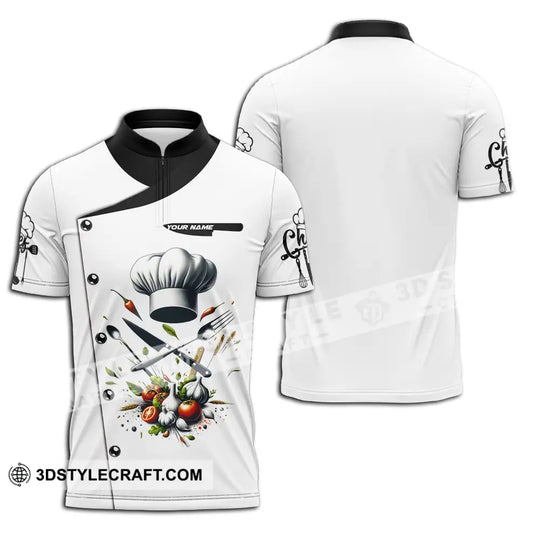 Unisex Shirt - Custom Text Chef Shirt style option 2