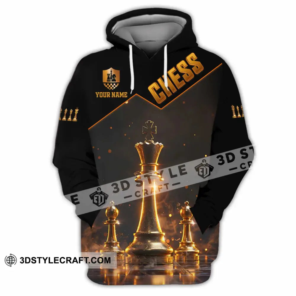 Unisex Shirt - Custom Text Chess Player Shirt Hoodie / S T-shirt