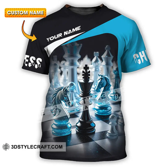Unisex Shirt - Custom Text Shirt Chess style option 1