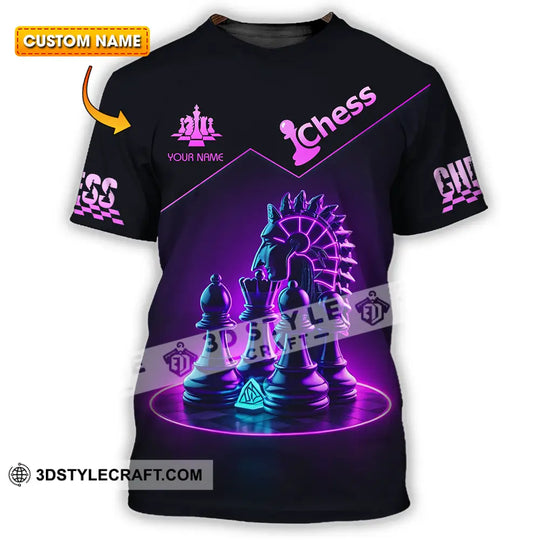 Unisex Shirt - Custom Text Shirt Chess style option 1
