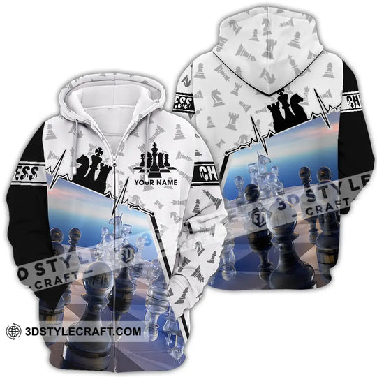Unisex Shirt - Custom Text Shirt Chess style option 4