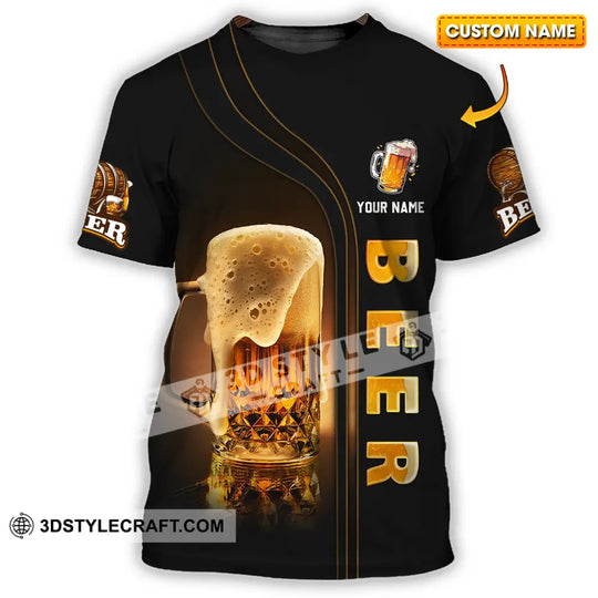 Unisex Shirt - Custom Text Shirt Chill With Beer style option 1