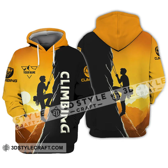 Unisex Shirt - Custom Text Shirt Climbing style option 3
