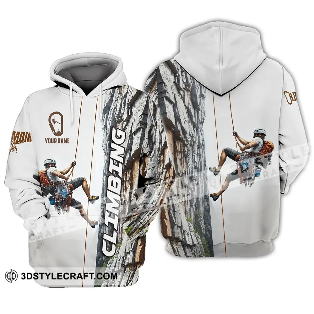 Unisex Shirt - Custom Text Climbing Hoodie / S T-Shirt