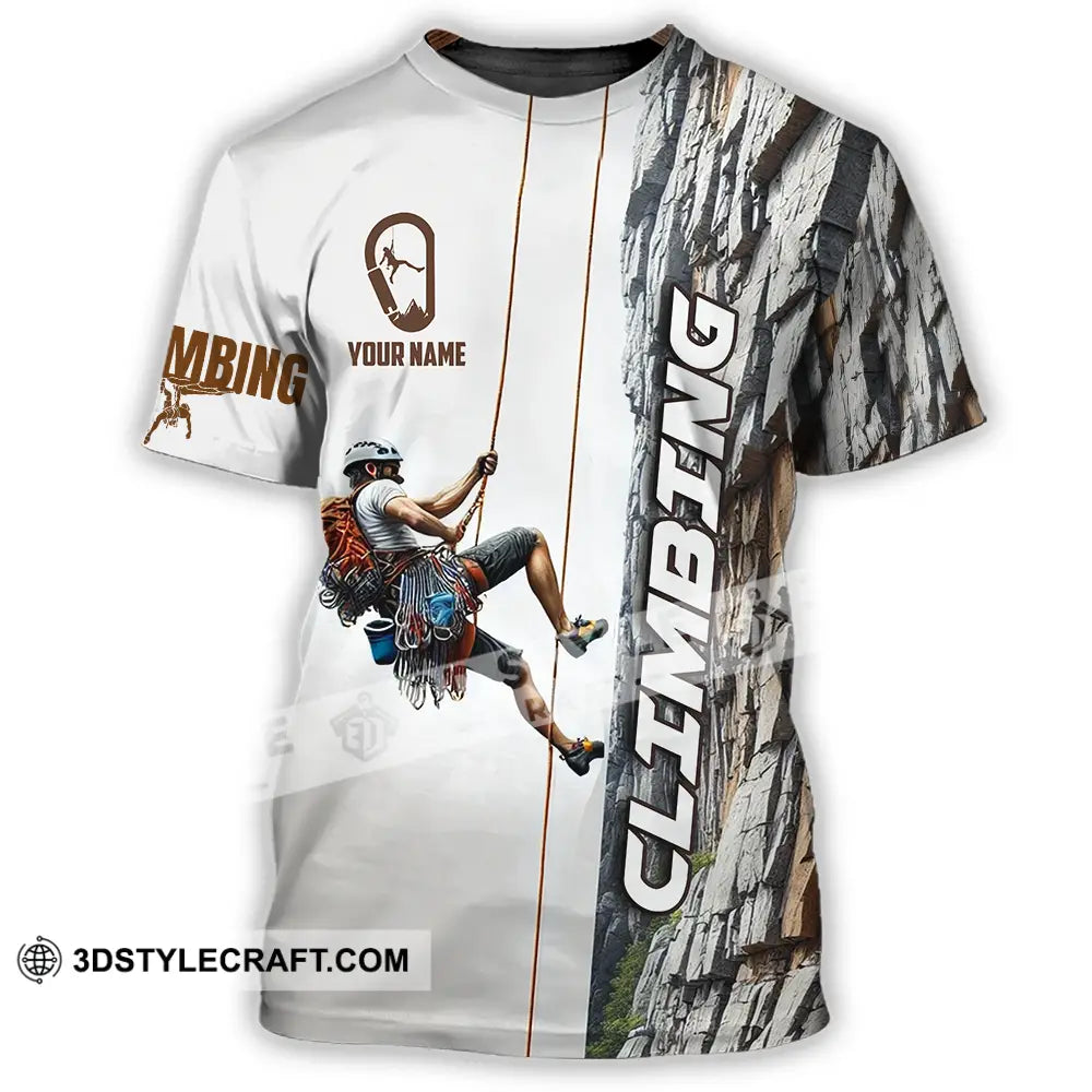 Unisex Shirt - Custom Text Climbing T-Shirt / S T-Shirt