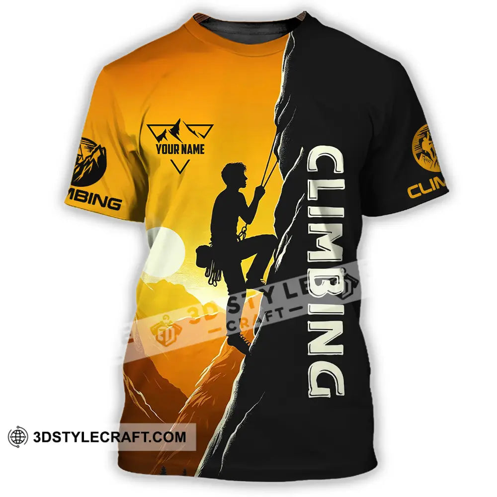 Unisex Shirt - Custom Text Climbing T-Shirt / S T-Shirt