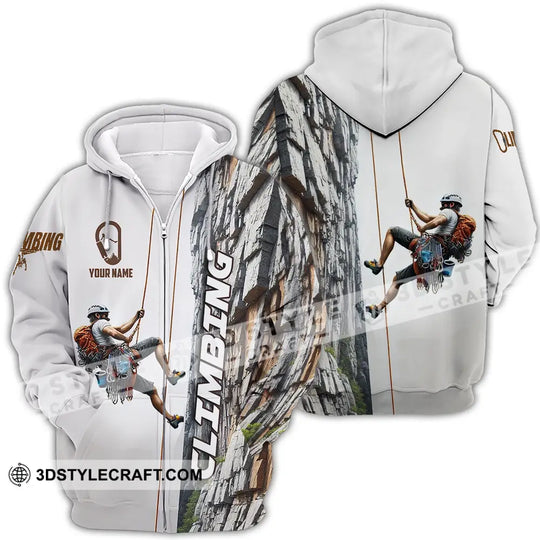 Unisex Shirt - Custom Text Shirt Climbing style option 4