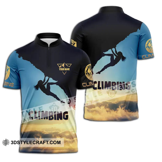 Unisex Shirt - Custom Text Shirt Climbing style option 2
