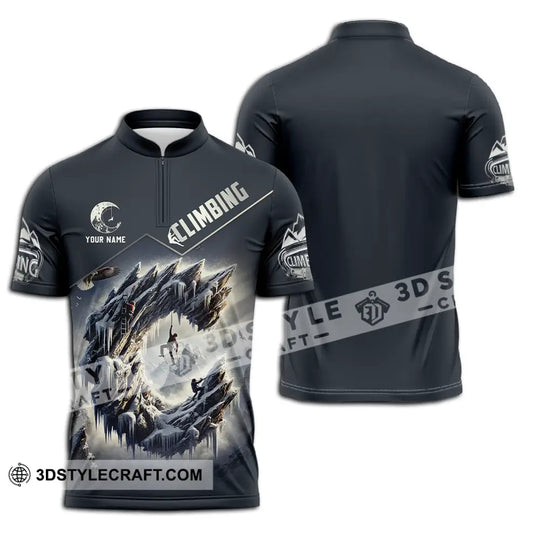 Unisex Shirt - Custom Text Shirt Climbing style option 2