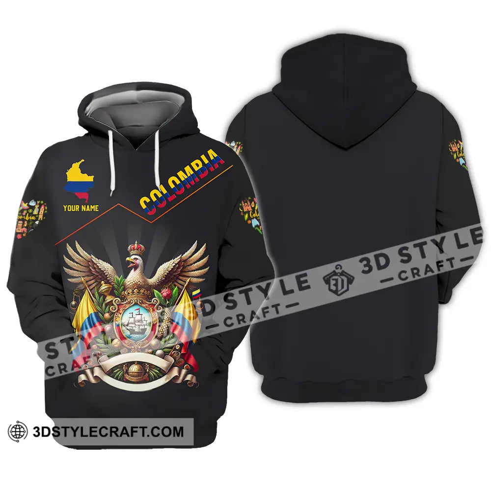 Unisex Shirt - Custom Text Colombia Hoodie / S T-Shirt