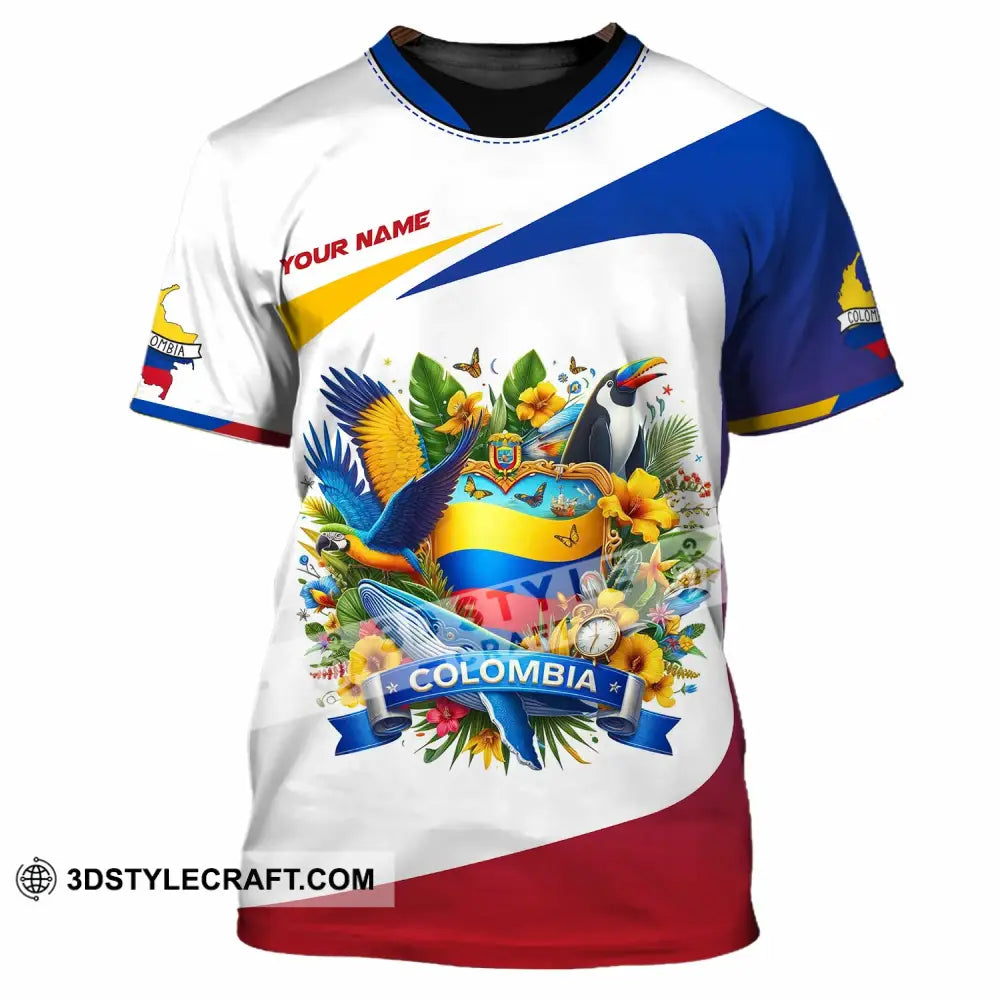 Unisex Shirt - Custom Text Colombia T-Shirt / S T-Shirt