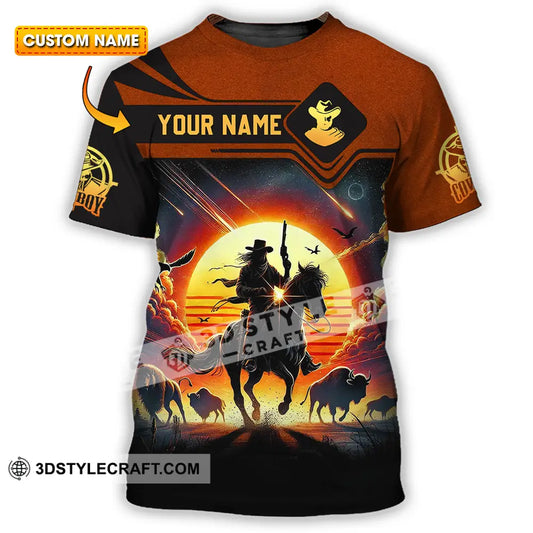 Unisex Shirt - Custom Text Cowboy Shirt T-shirt