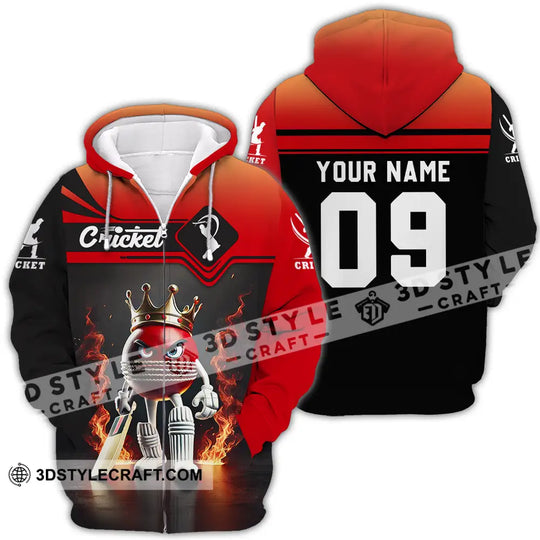 Unisex Shirt - Custom Text Shirt Cricket style option 4