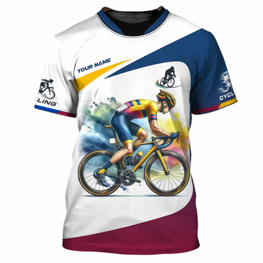 Unisex Shirt - Custom Text Shirt Cycling style option 2