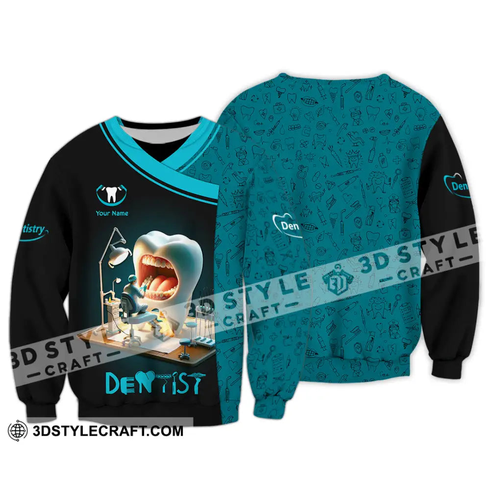 Unisex Shirt - Custom Text Dentist Shirt Long Sleeve / S T-shirt
