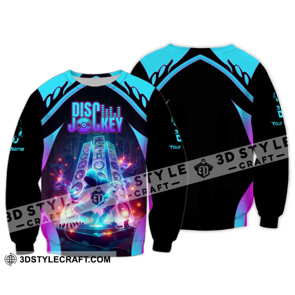 Unisex Shirt - Custom Text Dis Jockey Shirt Long Sleeve / S T-shirt