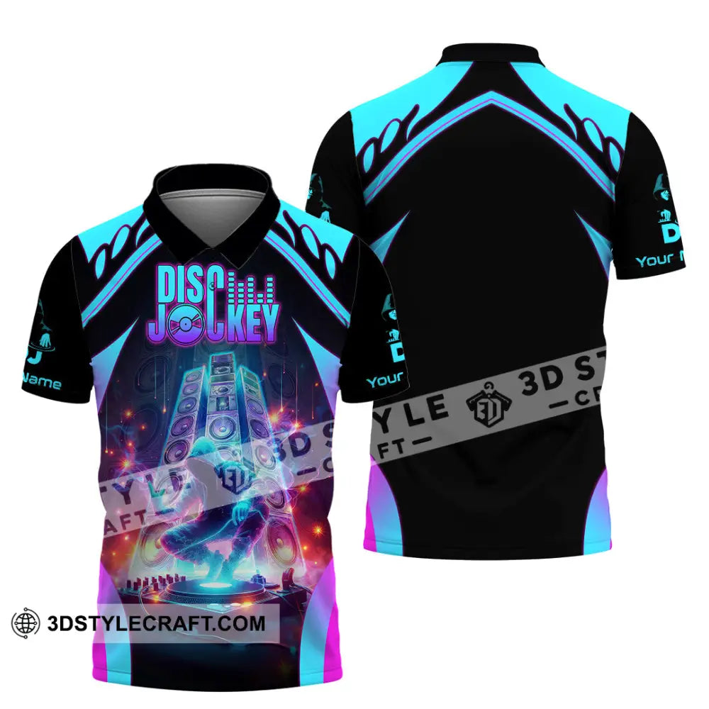 Unisex Shirt - Custom Text Dis Jockey Shirt Polo Shirt / S T-shirt