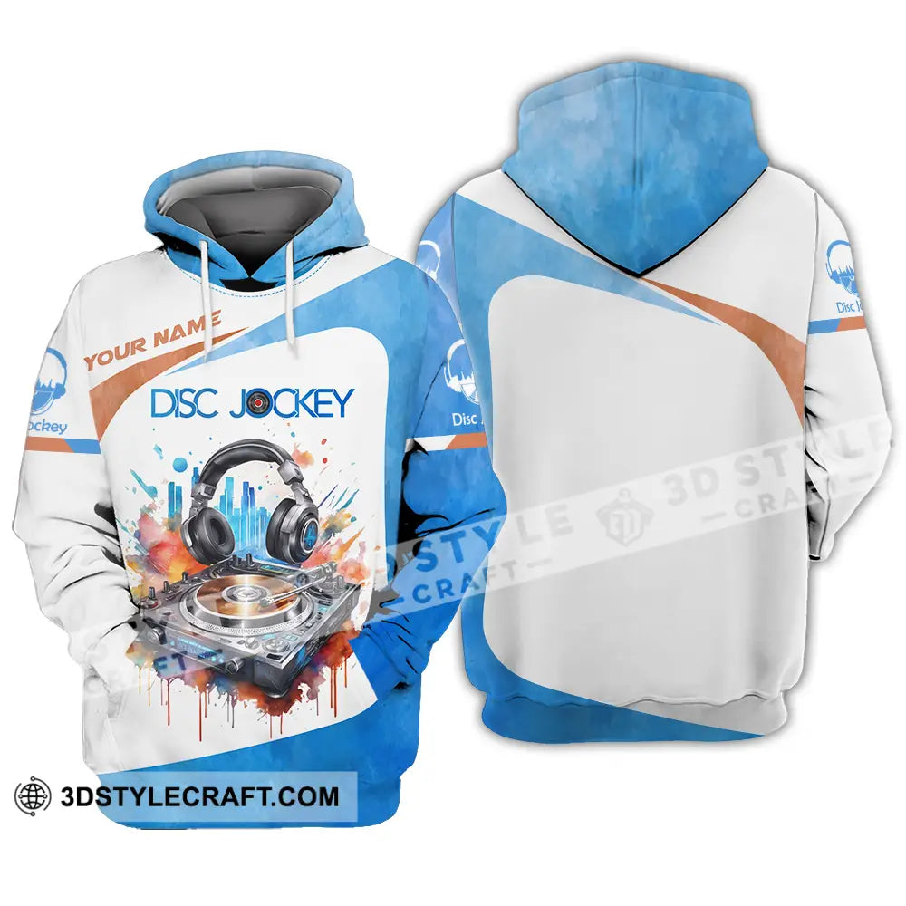 Unisex Shirt - Custom Text Shirt Disc Jockey Shirt Hoodie / S T-shirt