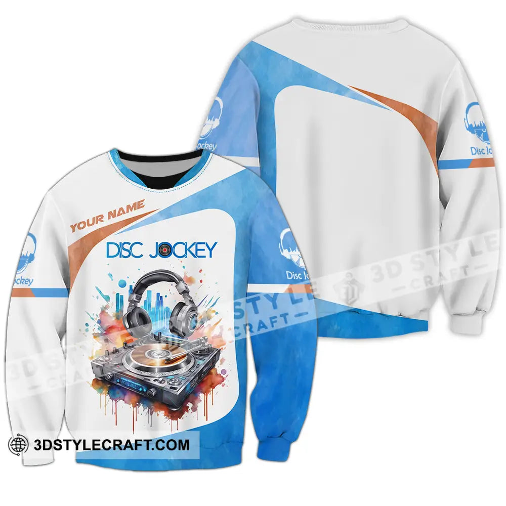 Unisex Shirt - Custom Text Shirt Disc Jockey Shirt Long Sleeve / S T-shirt