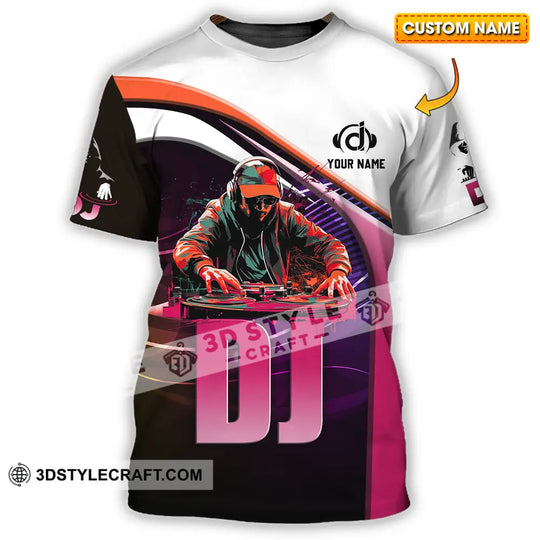 Unisex Shirt - Custom Text Shirt Disc Jockey style option 1