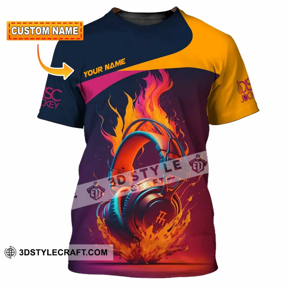 Unisex Shirt - Custom Text Disc Jockey T-Shirt