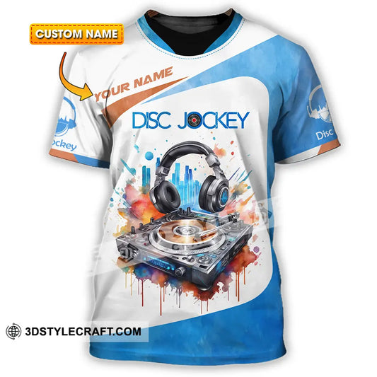 Unisex Shirt - Custom Text Shirt Disc Jockey Shirt T-shirt