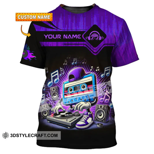 Unisex Shirt - Custom Text Shirt Disc Jockey Shirt T-shirt