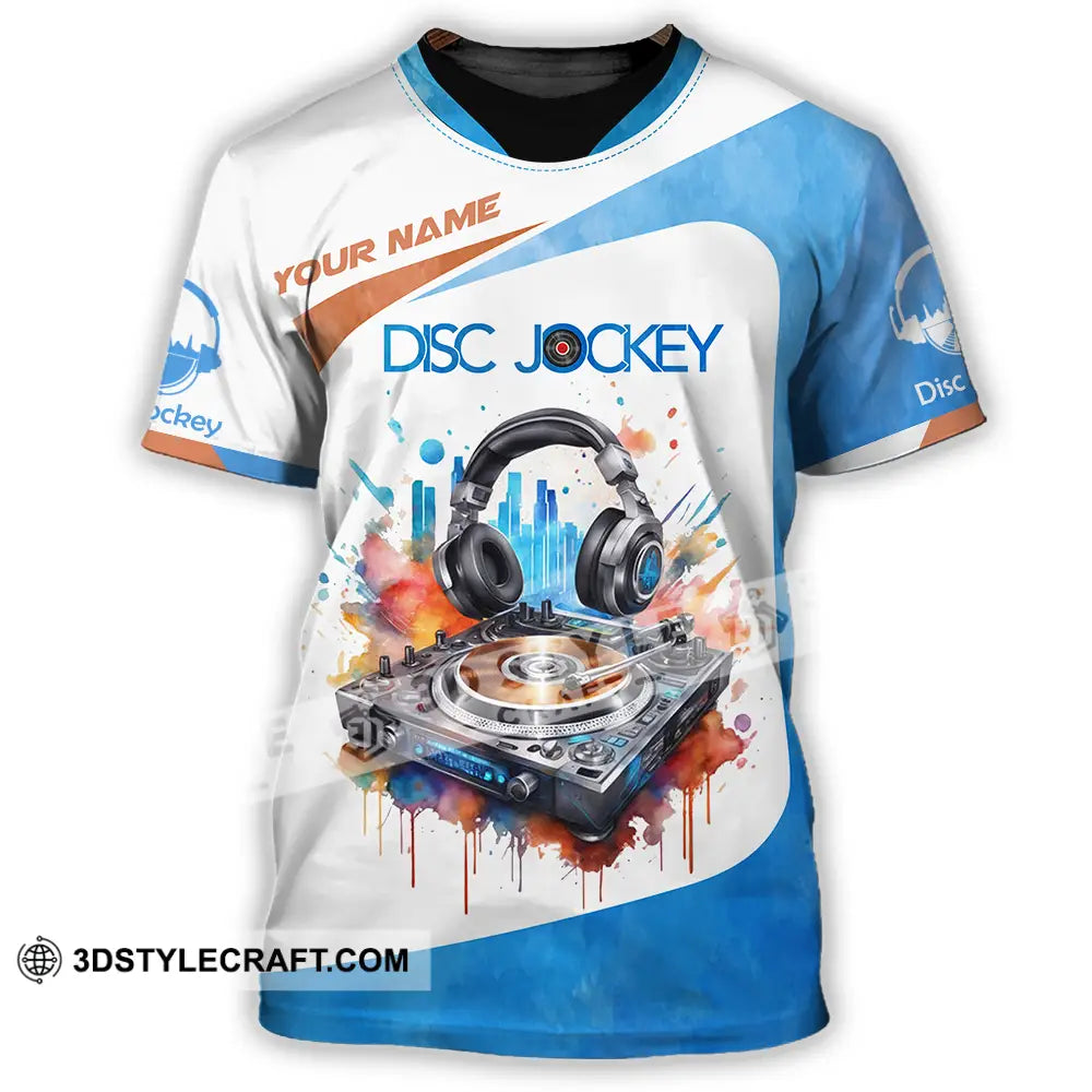 Unisex Shirt - Custom Text Shirt Disc Jockey Shirt T-Shirt / S T-shirt
