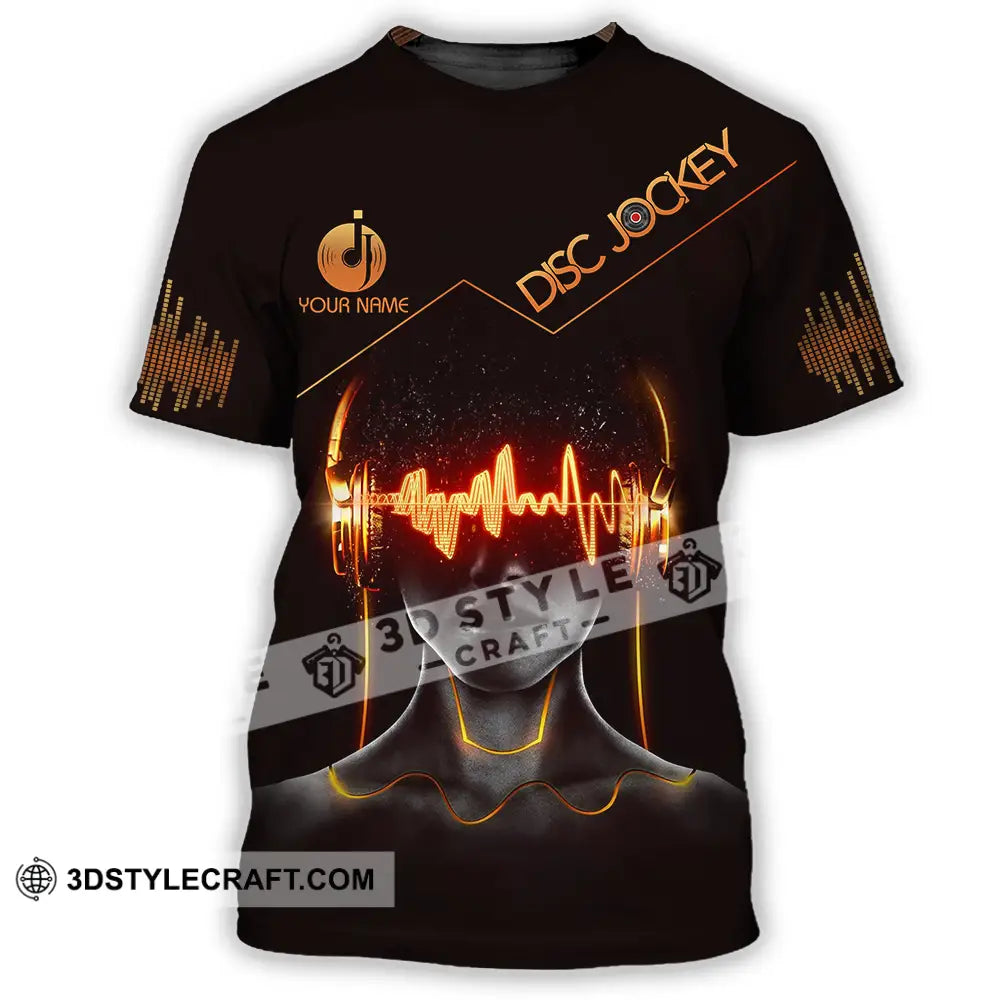 Unisex Shirt - Custom Text Disc Jockey T-Shirt / S T-Shirt