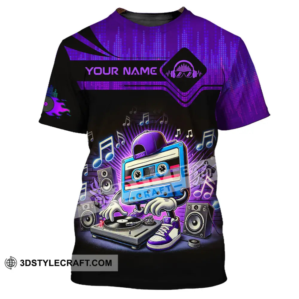 Unisex Shirt - Custom Text Shirt Disc Jockey Shirt T-Shirt / S T-shirt