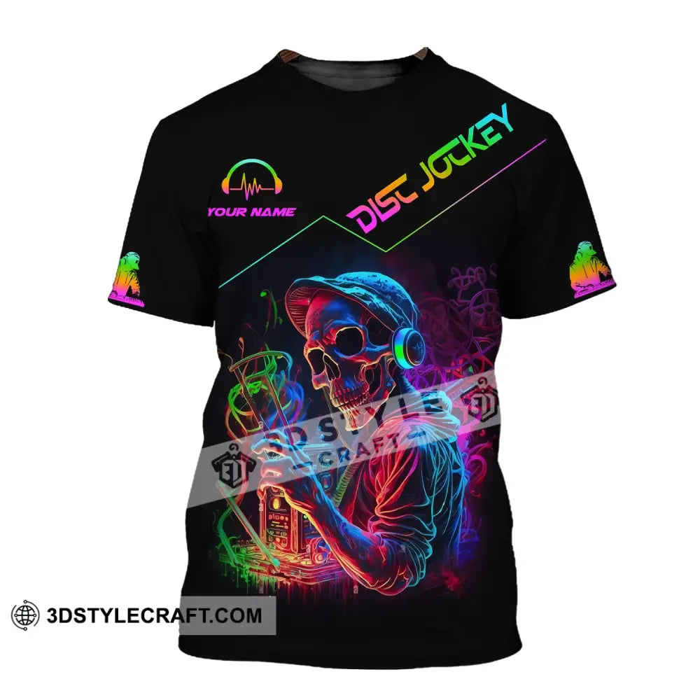 Unisex Shirt - Custom Text Disc Jockey T-Shirt / S T-Shirt