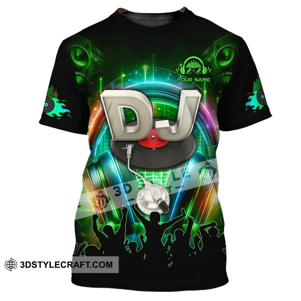 Unisex Shirt - Custom Text Shirt Disc Jockey Shirt T-Shirt / S T-shirt