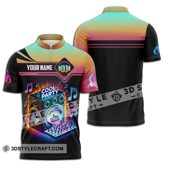 Unisex Shirt - Custom Text Shirt DJ Cool Party style option 2