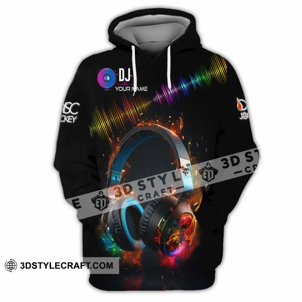 Unisex Shirt - Custom Text Dj Hoodie / S T-Shirt