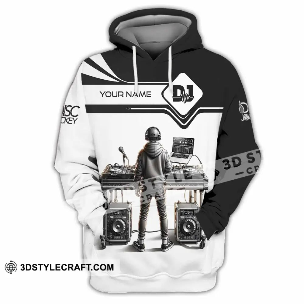 Unisex Shirt - Custom Text Dj Hoodie / S T-Shirt