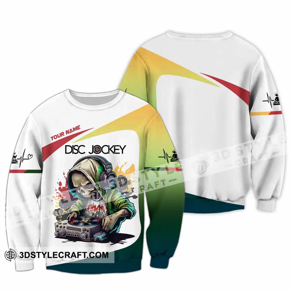 Unisex Shirt - Custom Text Shirt DJ Shirt Long Sleeve / S T-shirt