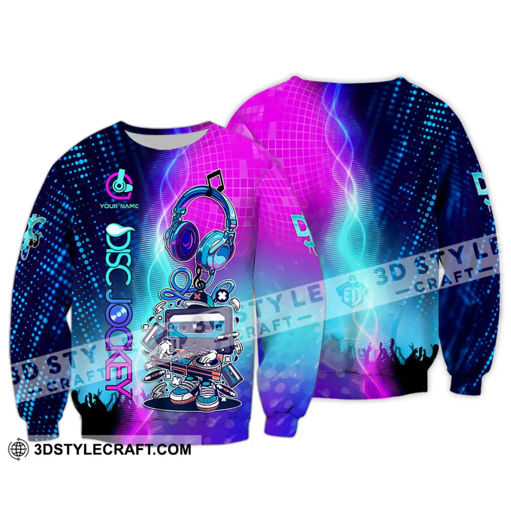 Unisex Shirt - Custom Text Shirt DJ Shirt Long Sleeve / S T-shirt