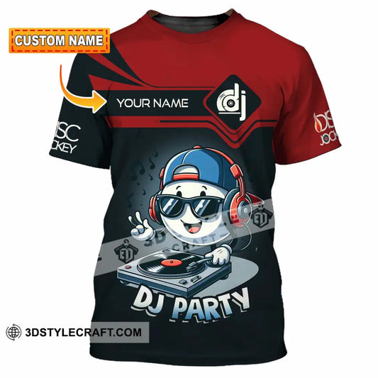 Unisex Shirt - Custom Text Shirt DJ Party Shirt T-shirt