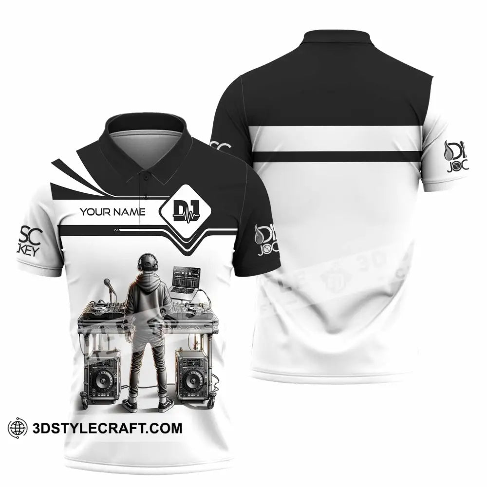 Unisex Shirt - Custom Text Dj Polo / S T-Shirt