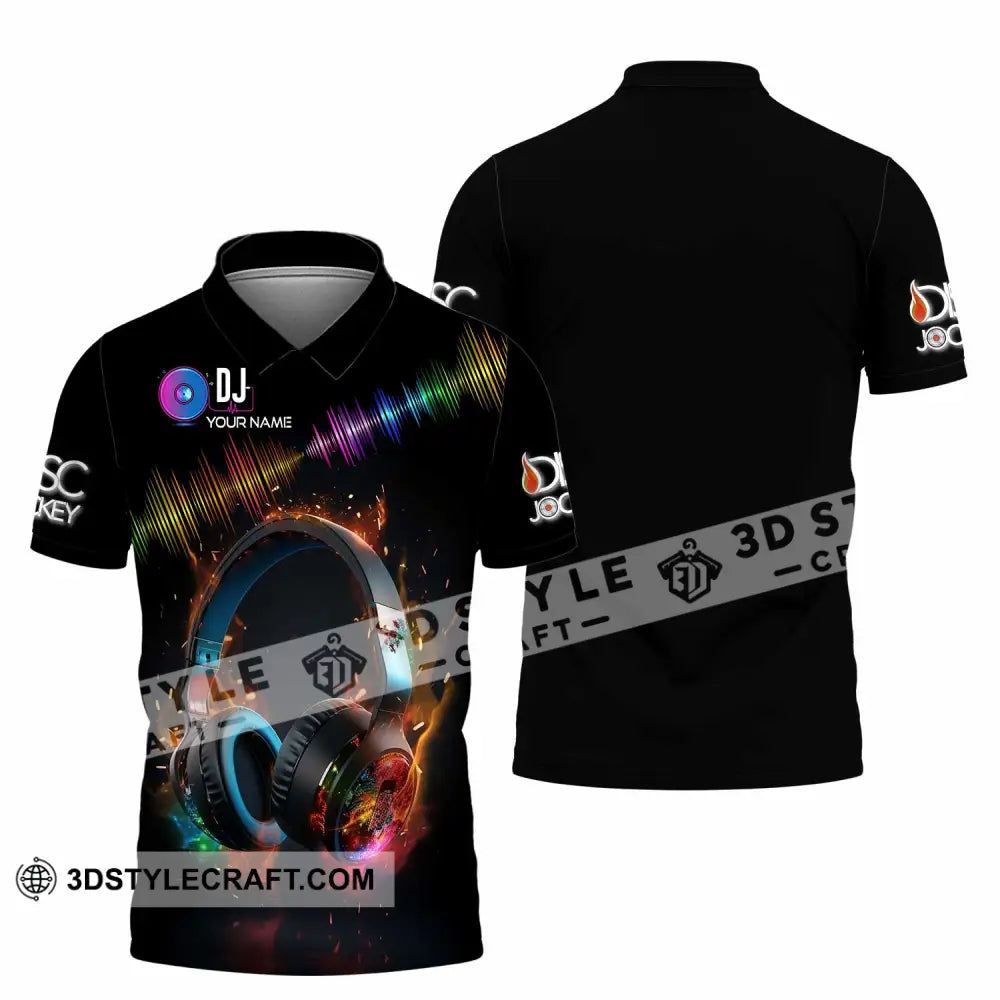 Unisex Shirt - Custom Text Dj Polo / S T-Shirt
