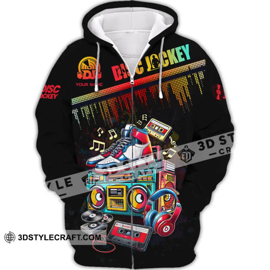 Unisex Shirt - Custom Text Shirt, DJ Shirt style option 2
