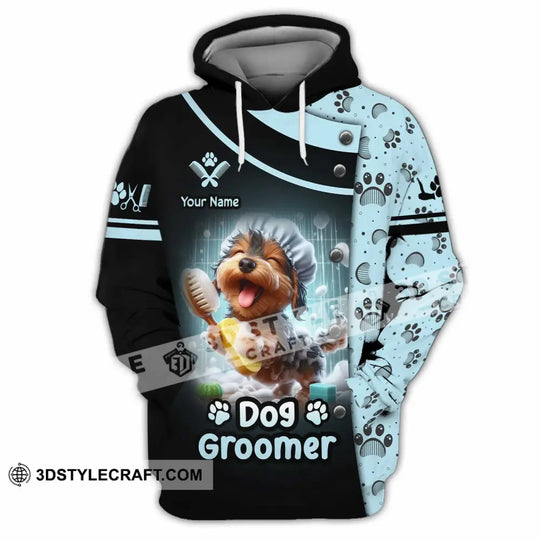 Unisex Shirt - Custom Text Shirt, Dog Groomer Shirt style option 4