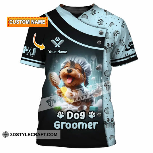 Unisex Shirt - Custom Text Shirt Dog Groomer Shirt T-shirt