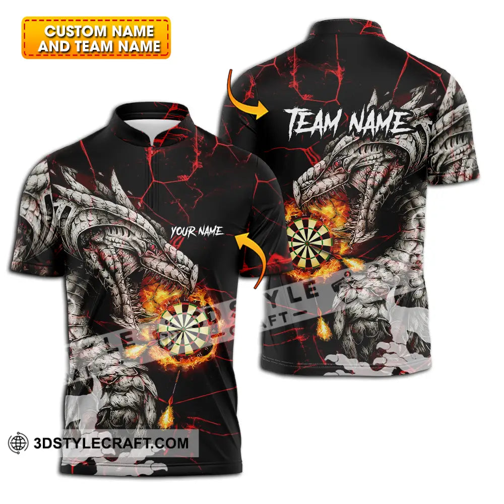 Unisex Shirt - Custom Text Shirt Dragon Dart Shirt T-shirt